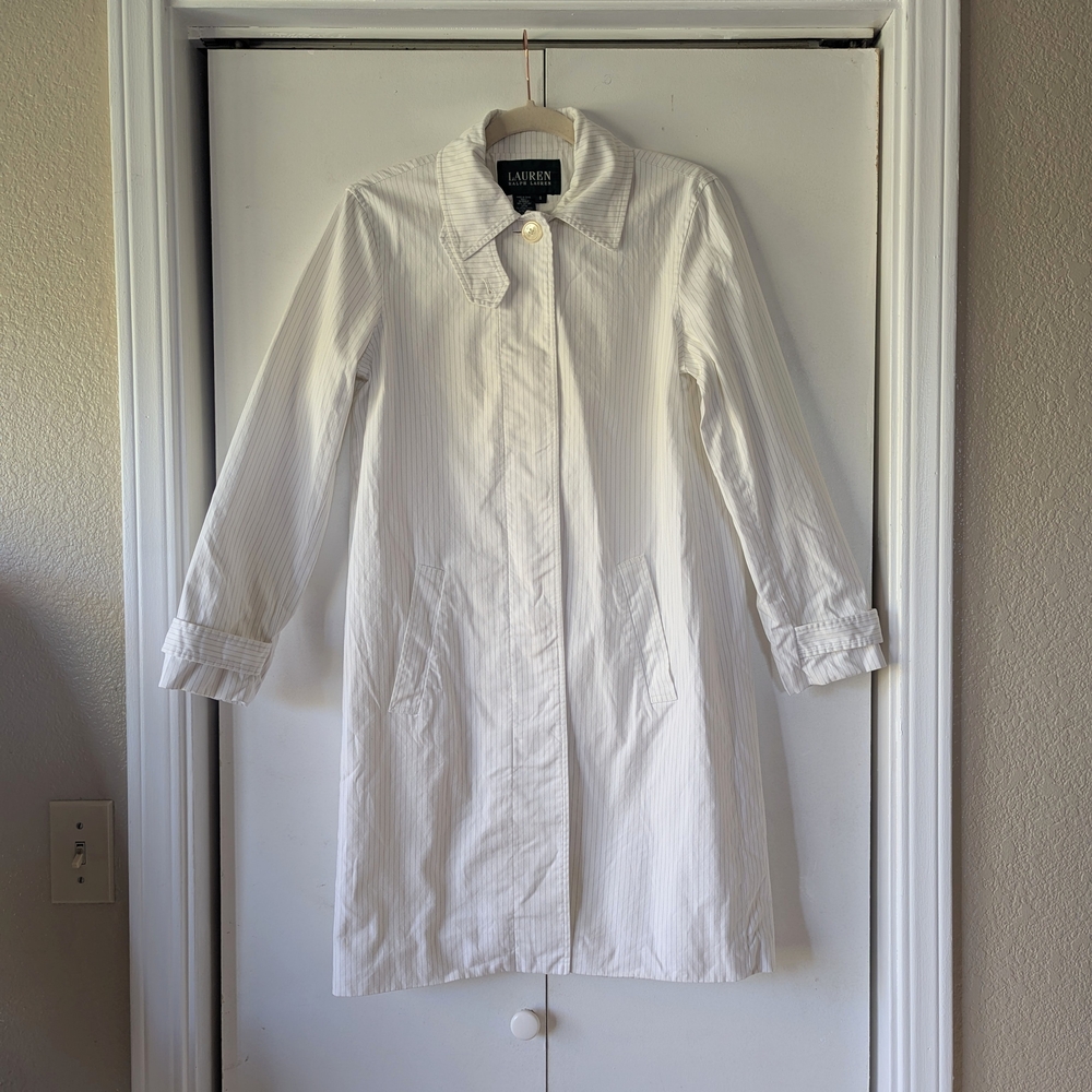 Vintage Ralph Lauren Striped Trench Coat
